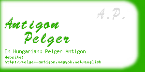 antigon pelger business card
